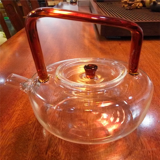 Heat resistant glass tea pot 10